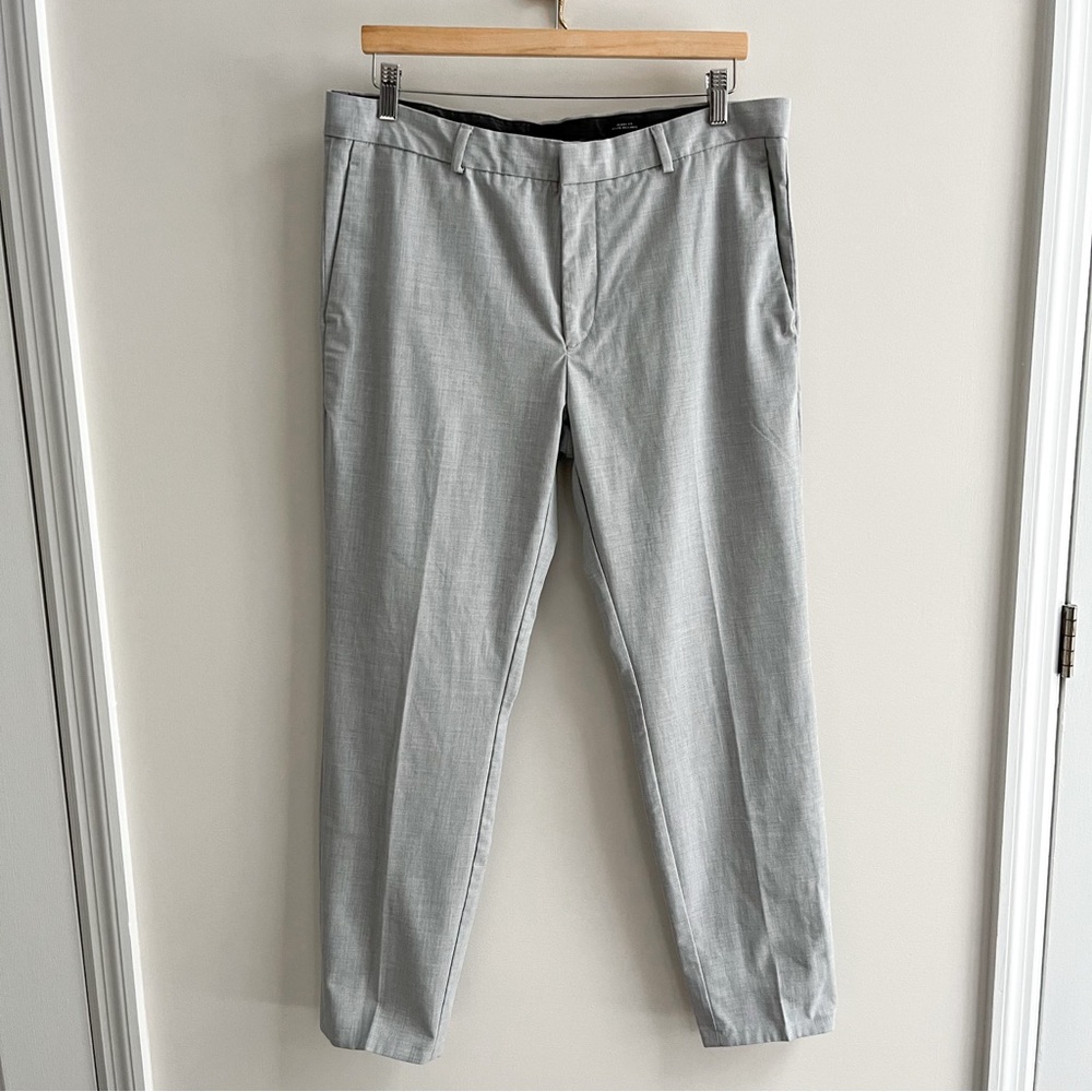 H&M Light Gray Skinny Fit Dress Pants 36R